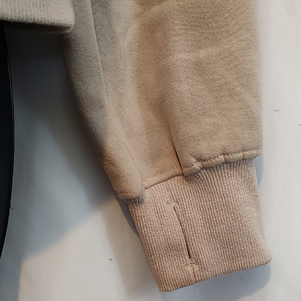 Women's Tan Half-Zip Sweater - Picture 3 of 7